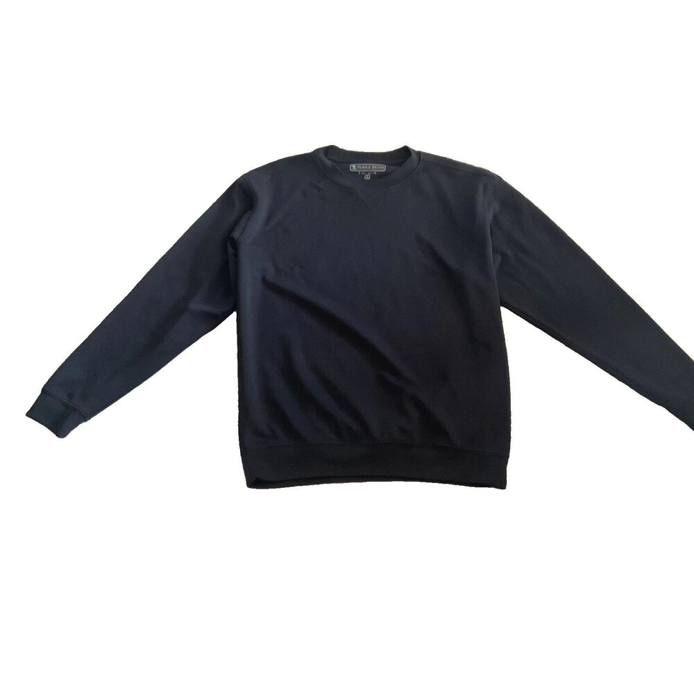 Pebble Beach Sweatshirt Crewneck Men’s Long Sleeve Pullover Black Small
